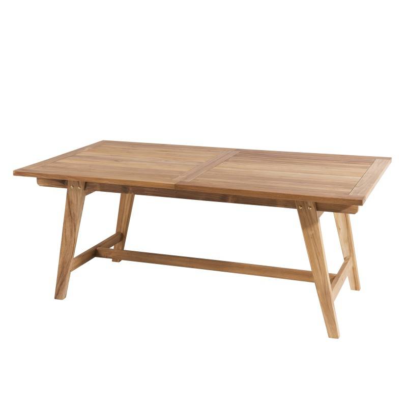 FUN - Table de jardin 8/10 personnes - rect. Ext. 180/240 en bois Teck - Image 3