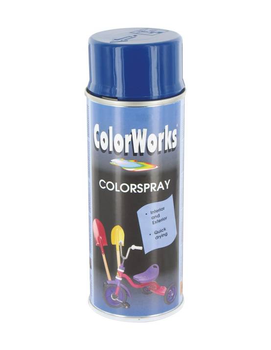 Peinture Aérosol Bleu Ral 5010 Finition Brillante, Séchage Rapide - Colorworks