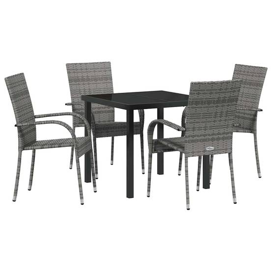 ComfortXL - Salon de Jardin 4 Places pour une Utilisation Quotidienne avec Table Verre Gris – ComfortXL Outdoor Living - Image 2