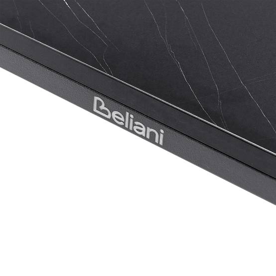 Beliani - Table de repas, 8 Personnes Panneau stratifié haute pression HPL Marbre noir SOVARETO - 90x180x75- Beliani - Image 4