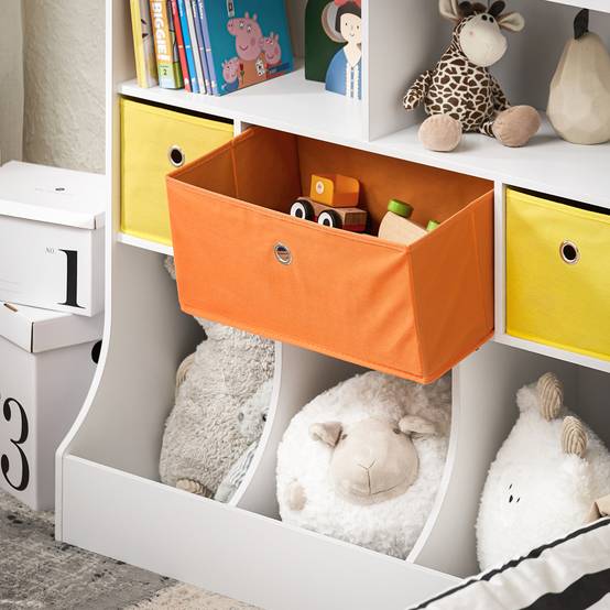 SoBuy Bibliotheque Enfant 3 Niveaux Bibliothèque Montessori avec Rangement Jouet et Paniers Tissu Meuble Chambre Enfant Etagere Chambre Blanc 80x40x80cm KMB119-W SoBuy Bibliotheque Enfant 3 Niveaux Bibliothèque Montessori avec Rangement Jouet et Paniers Tissu Meuble Chambre Enfant Etagere Chambre Blanc 80x40x80cm KMB119-W