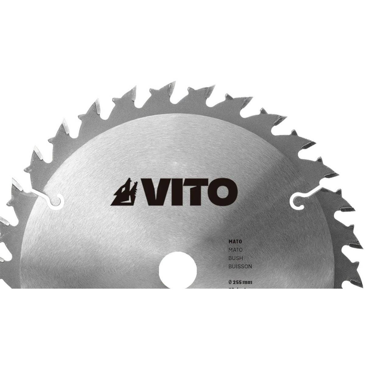 Lame de coupe pour débroussailleuse 30 dents Ø255mm au Carbure Alesage 25.4 VITO - Imagen 2