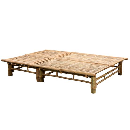 2 pcs Bain de soleil - Transats - Chaises longues avec coussins Bambou - MEUBLE PRO-JU6315 - Image 5
