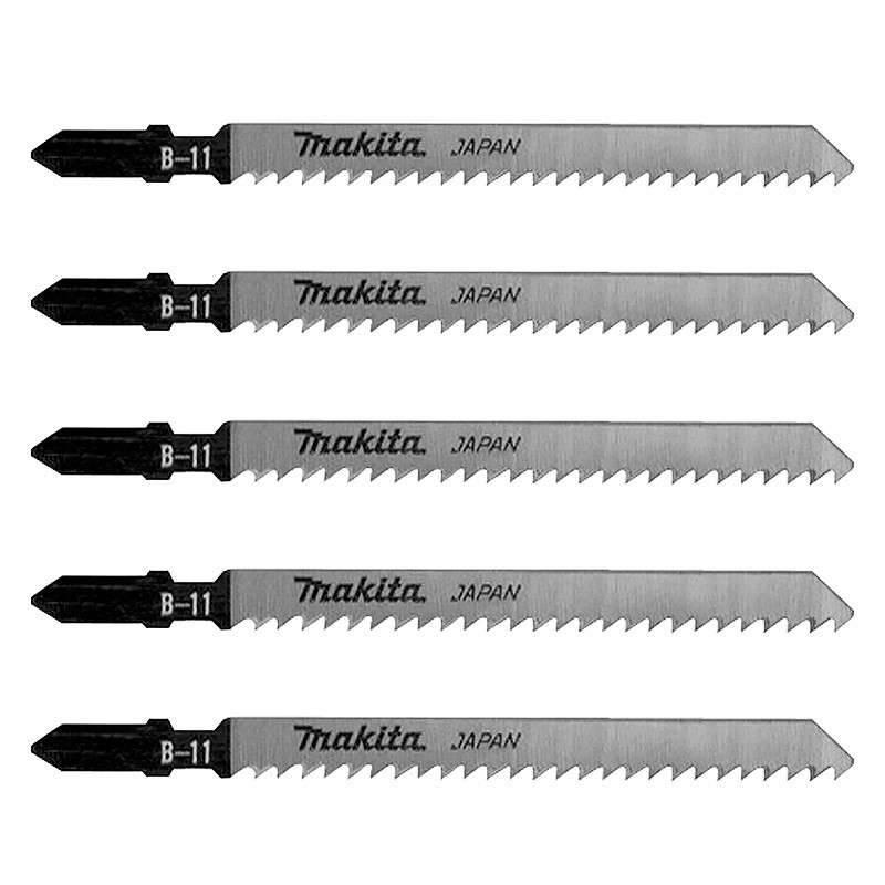 Makita - Lot de 5 lames MAKITA A-85634 pour scie sauteuse (bois, contre-plaqué et PVC) (3 à 60mm) Makita - Imagen 1