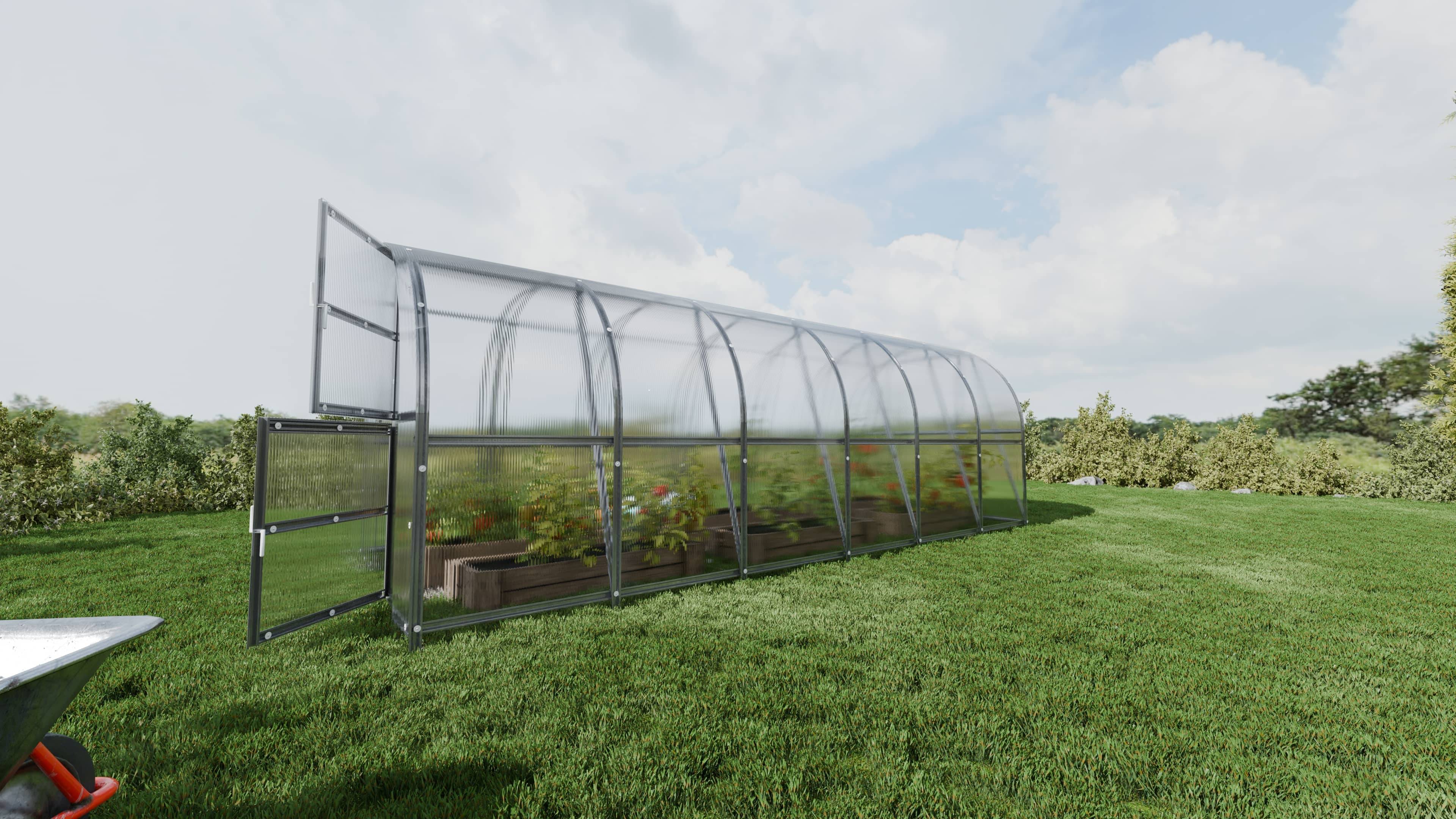 KLASIKA GREENHOUSES - Serre KLASIKA BALTIC LT 3 x 6 m (18 m²), 4 mm avec revêtement en polycarbonate - Image 3