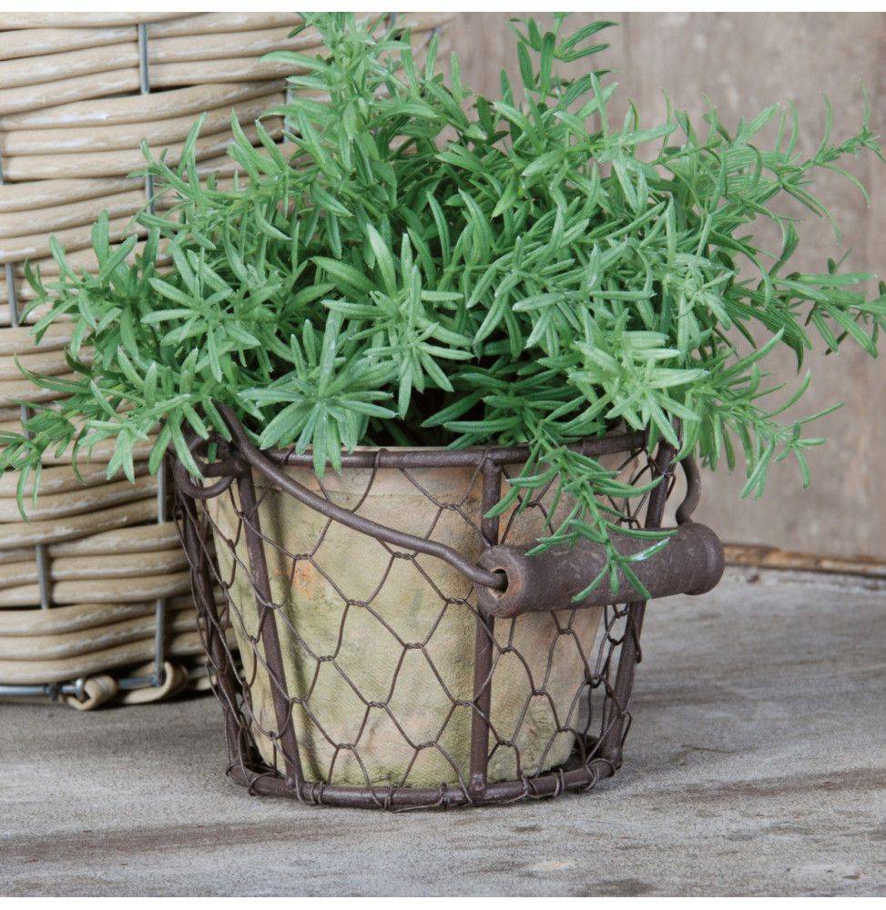 Esschert Design - Porte pot métal et pot en terre cuite - Esschert Design - Imagen 4
