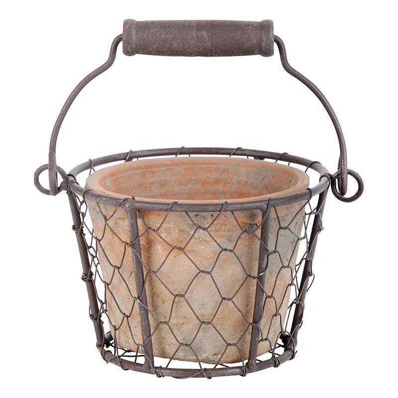 Esschert Design - Porte pot métal et pot en terre cuite - Esschert Design - Imagen 1