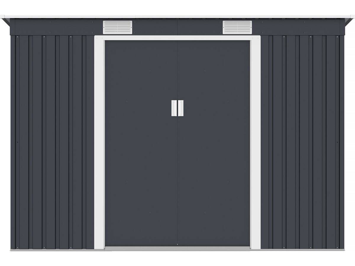 Abri De Jardin Métal Monopente "austin" - 3,14 M2 - Gris -habitat Et Jardin - Imagen 5