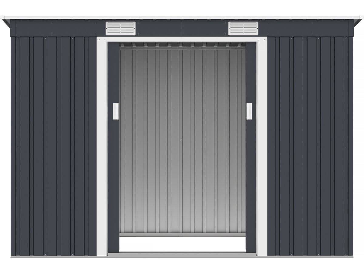 Abri De Jardin Métal Monopente "austin" - 3,14 M2 - Gris -habitat Et Jardin - Imagen 6