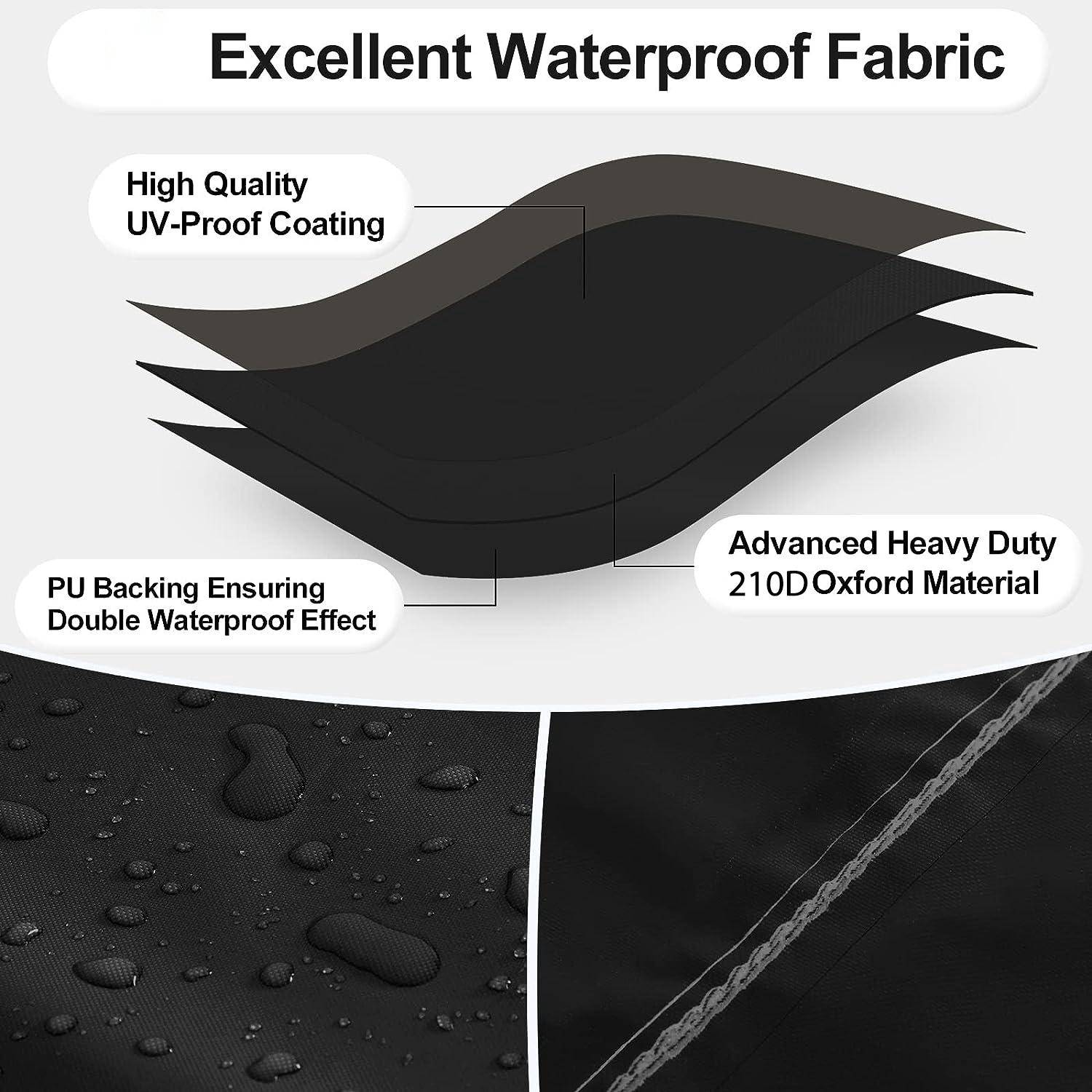 IntiMeg - Housse salon de jardin, Oxford Housse de Protection Salon de Jardin Housse Table Bâche Salon de Jardin Imperméable Résistant à la Vent , 230x110 cm - Image 3