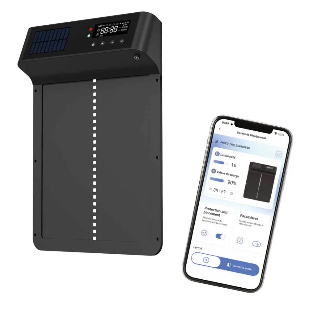 Portier automatique solaire télécommande et application Smartphone - Image 2