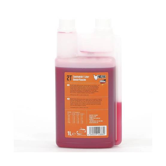 Huile moteur - FUXTEC - 2 temps 1L litre en flacon doseur - pour débroussailleuses, appareils motorisés, Made in Germany - Image 2