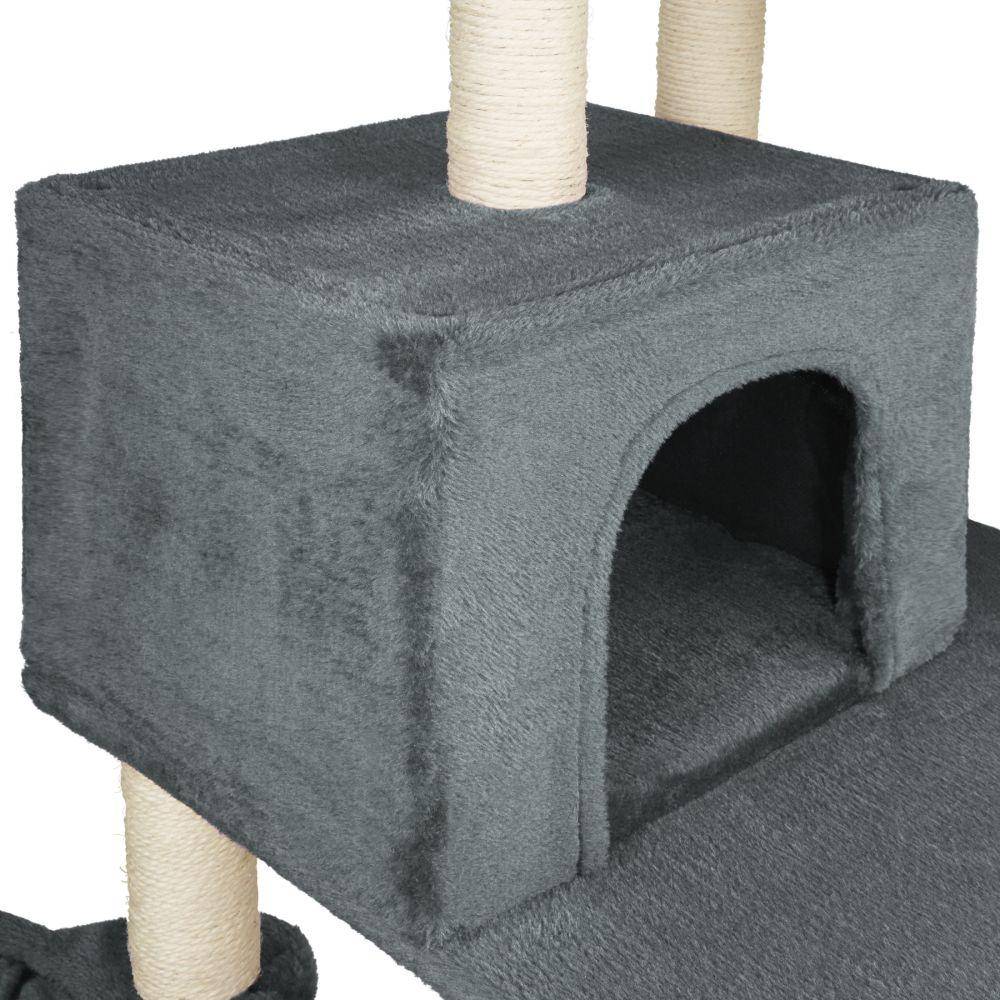 Helloshop26 - Arbre à chat 165 cm gris foncé - Imagen 8