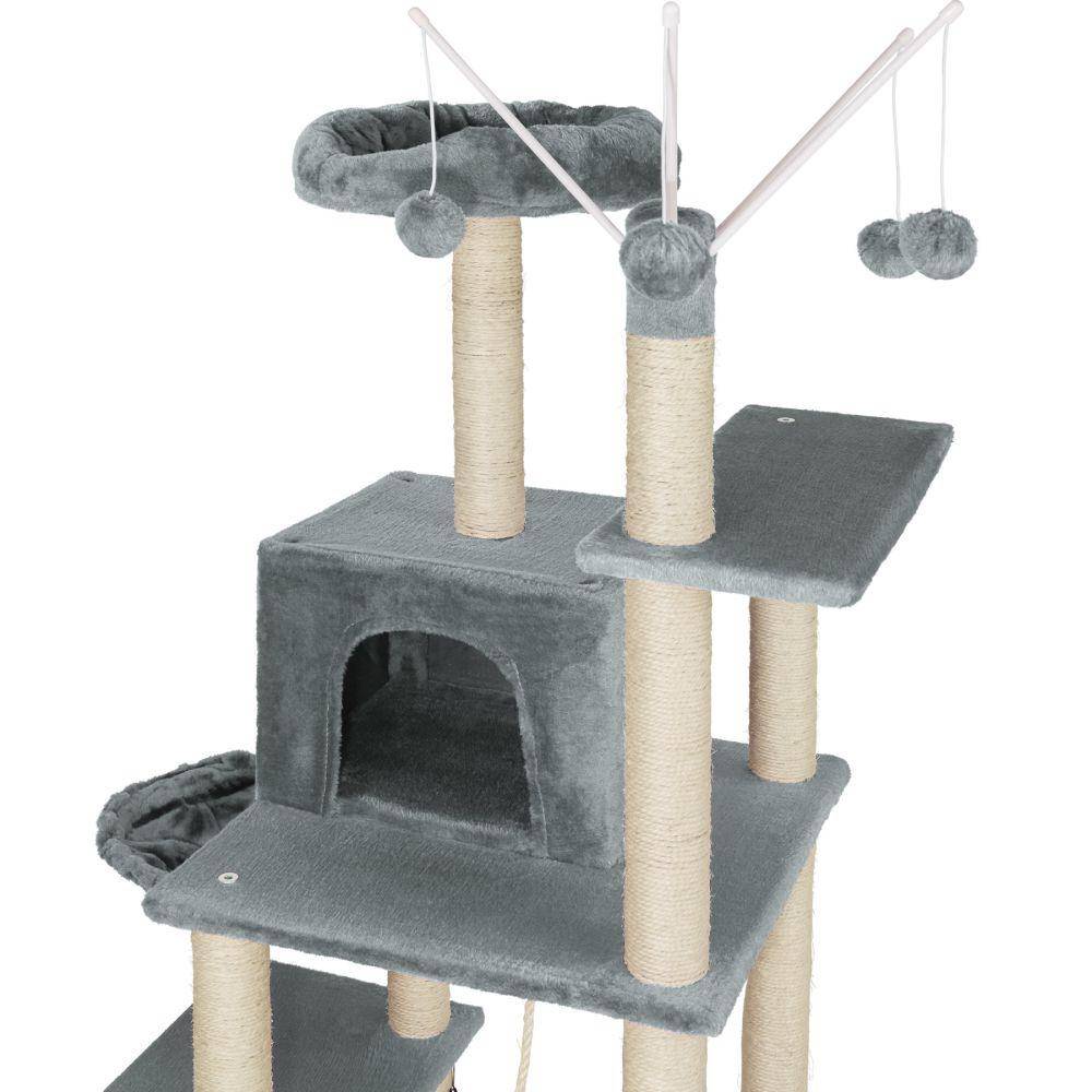 Helloshop26 - Arbre à chat 165 cm gris foncé - Imagen 6
