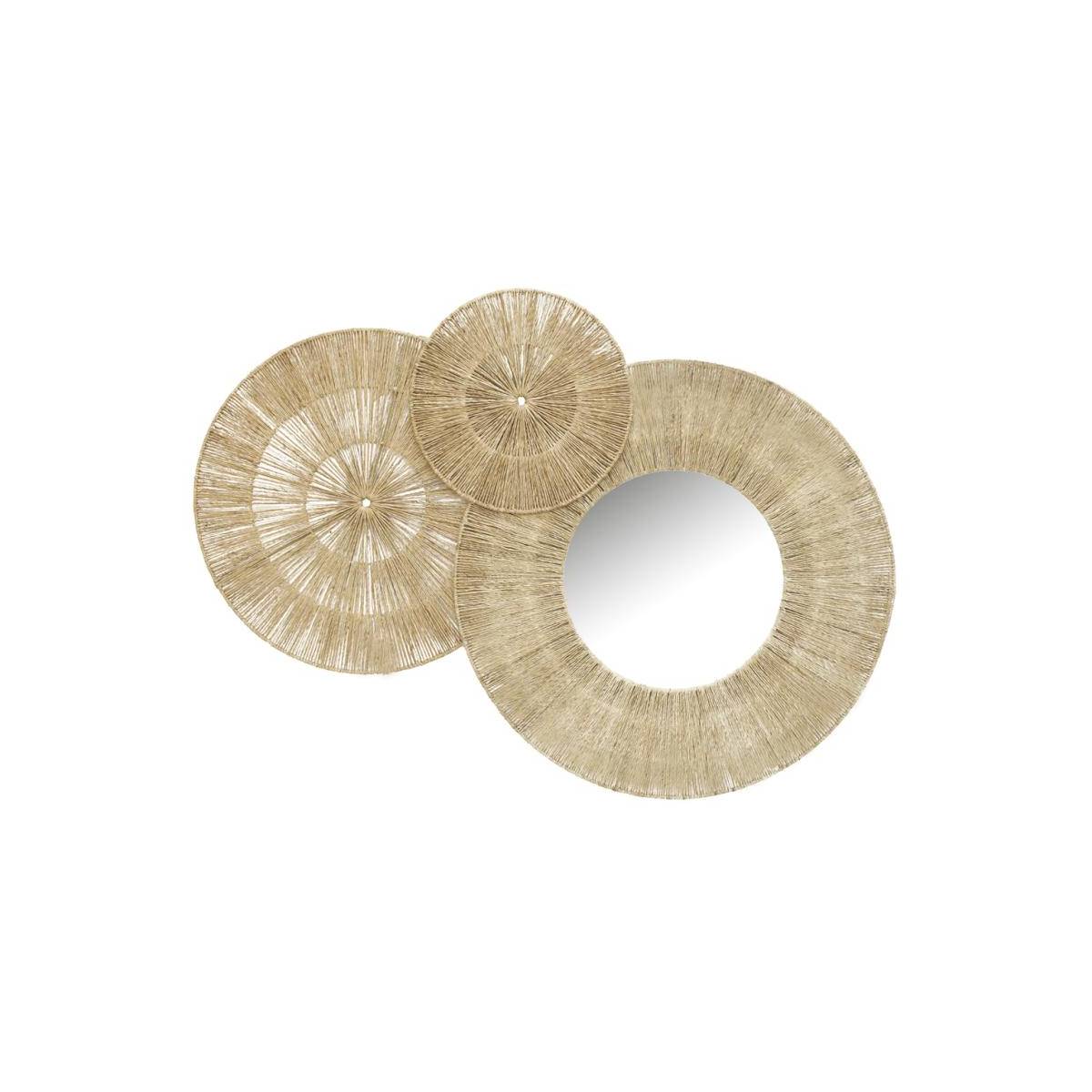 Aubry Gaspard - Décoration murale et miroir en jute - Imagen 1