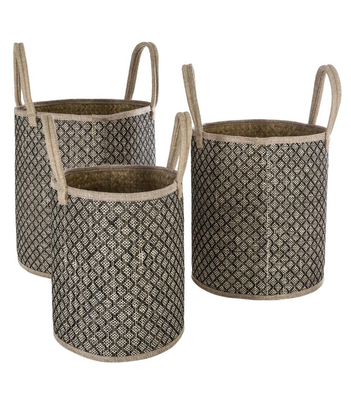 Set de 3 Paniers de rangement en Osier Nomade - Imagen 1