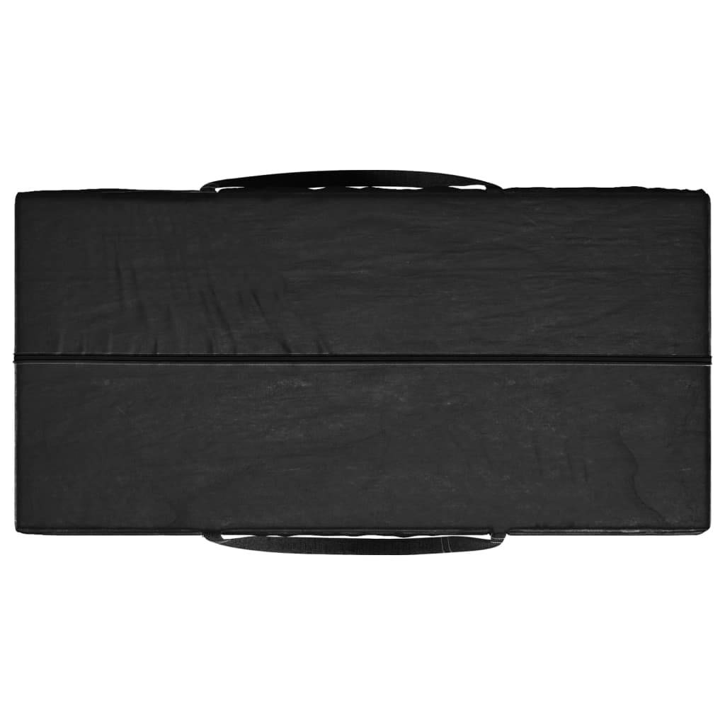 Sac de rangement pour coussins de jardin polyéthylène noir 150 x 75 x 75 cm - PANGIVO - Image 5