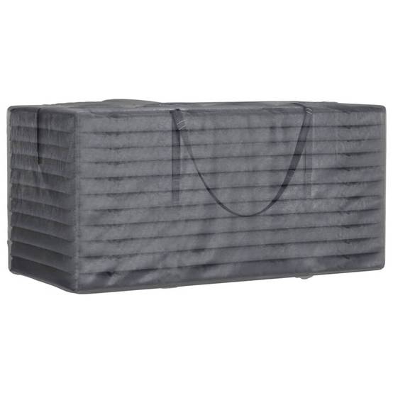 Sac de rangement pour coussins de jardin polyéthylène noir 150 x 75 x 75 cm - PANGIVO - Image 4
