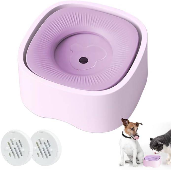 Vendos85 - Gamelle pour Chien Anti Éclaboussure de 1200 ml violet Vendos85