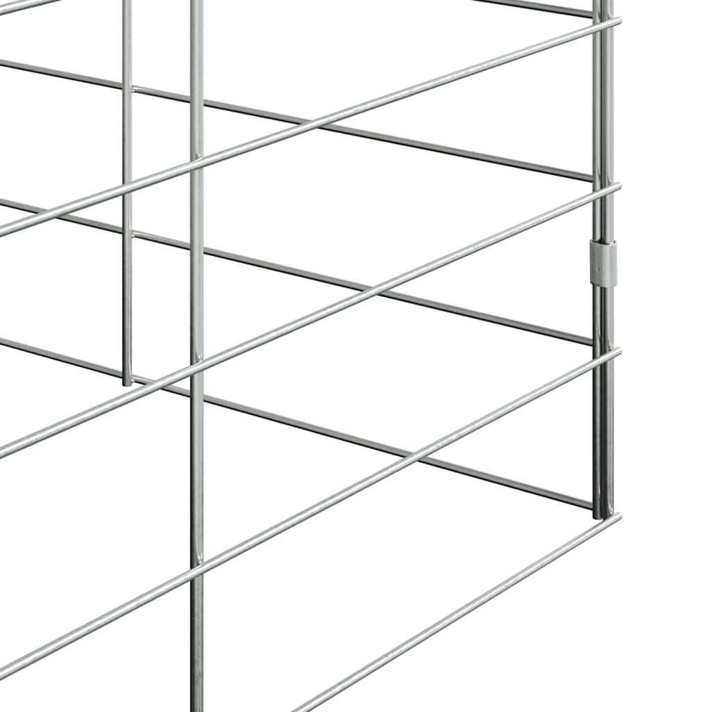 ComfortXL - Cage Enclos Extérieur pour Lapins en Acier Galvanisé 100x100x210 cm Argent - ComfortXL Pet Living - Image 8