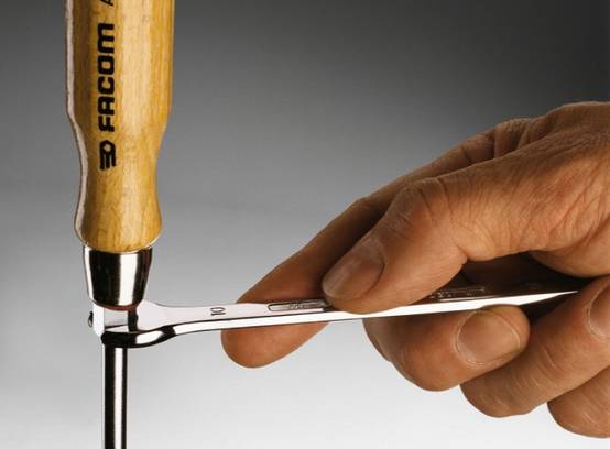 Tournevis manche bois pour vis à fente 14x250mm 385mm - FACOM - ATHH.14X250 - Image 3