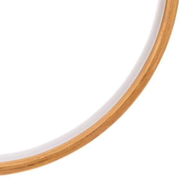 Lotti - Cercle lumineux bois naturel 57cm Design LED blanc chaud interrupteur Lotti - Imagen 8