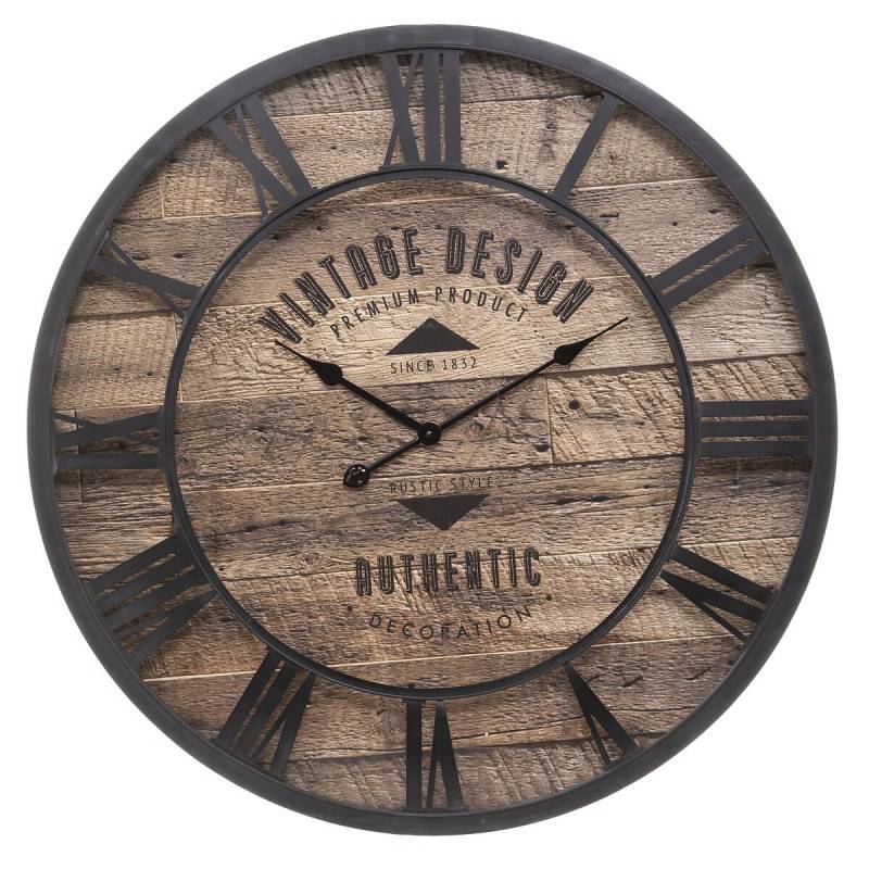 Horloge D80 métal et bois Oscar Atmosphera - Imagen 1