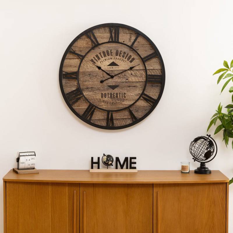 Horloge D80 métal et bois Oscar Atmosphera - Imagen 2