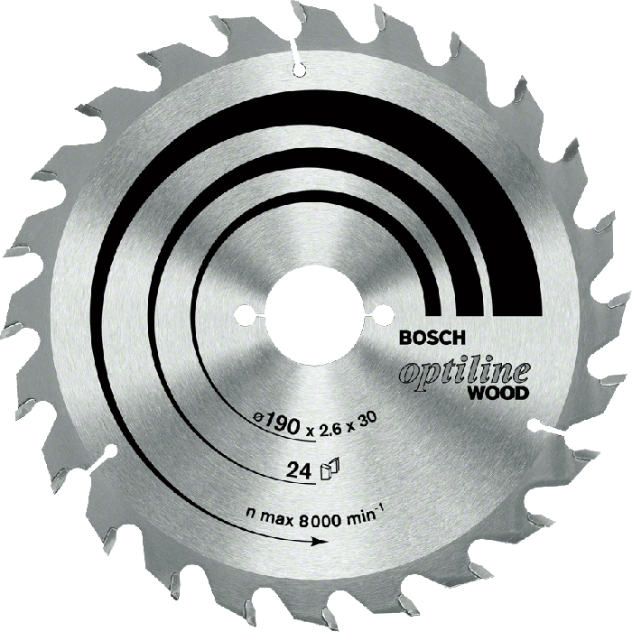 Bosch - Lame scie circulaire Optiline Bois BOSCH 184 x 16 x 2.6 mm - 2608641181