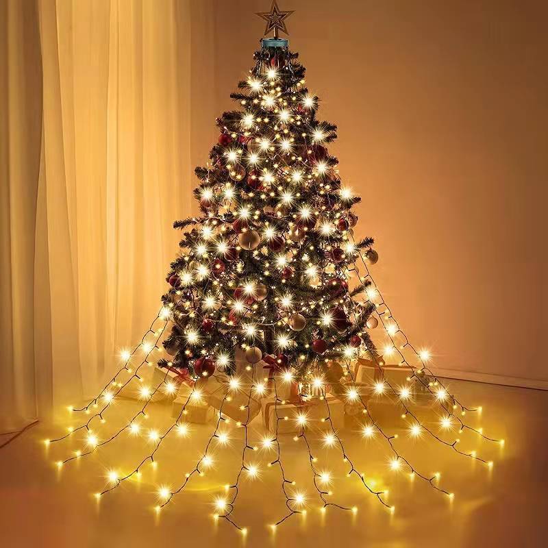 Guirlande lumineuse LED pour sapin de Noël, 400 lumières LED, idéale pour les fêtes, les mariages et la décoration, blanc chaud. - Image 2