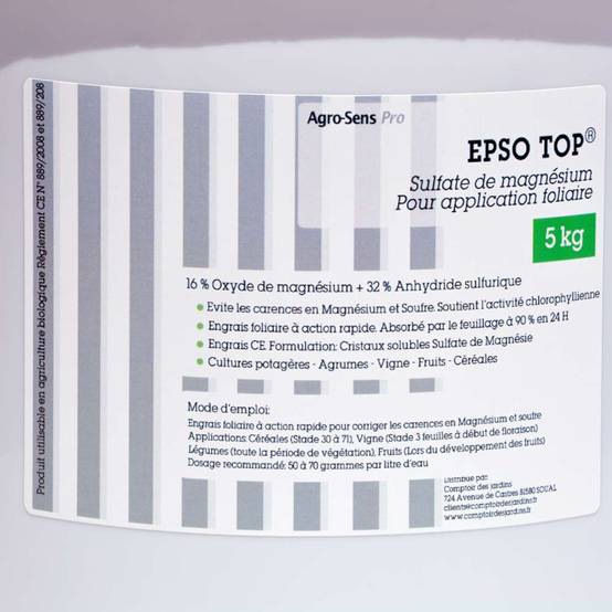Epso Top®, engrais foliaire riche en Magnésium. Sel d'Epsom 5 kg - Image 2