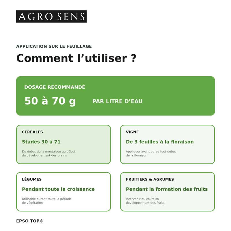 Epso Top®, engrais foliaire riche en Magnésium. Sel d'Epsom 5 kg - Image 4