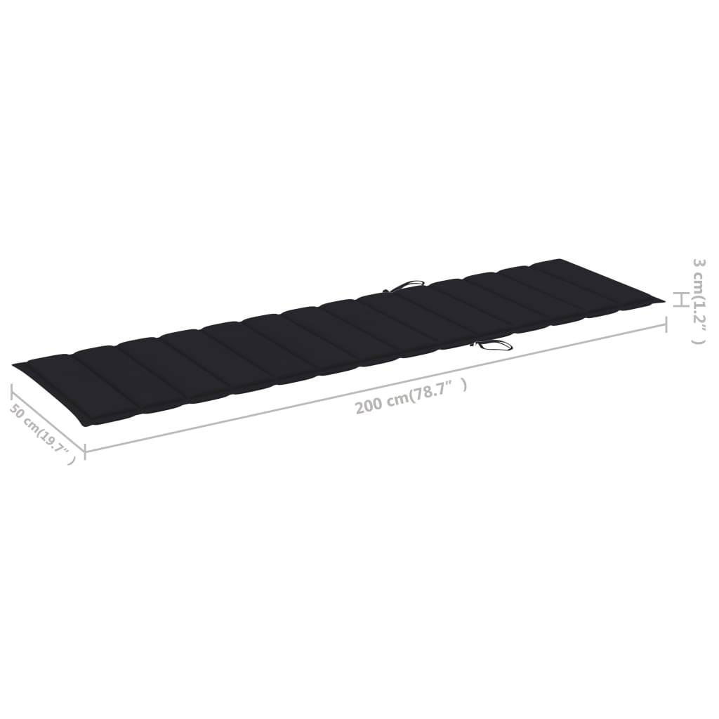Helloshop26 - Lot de 2 transats chaise longue bain de soleil lit de jardin terrasse meuble d'extérieur avec table et coussin bois de teck solide - Imagen 8