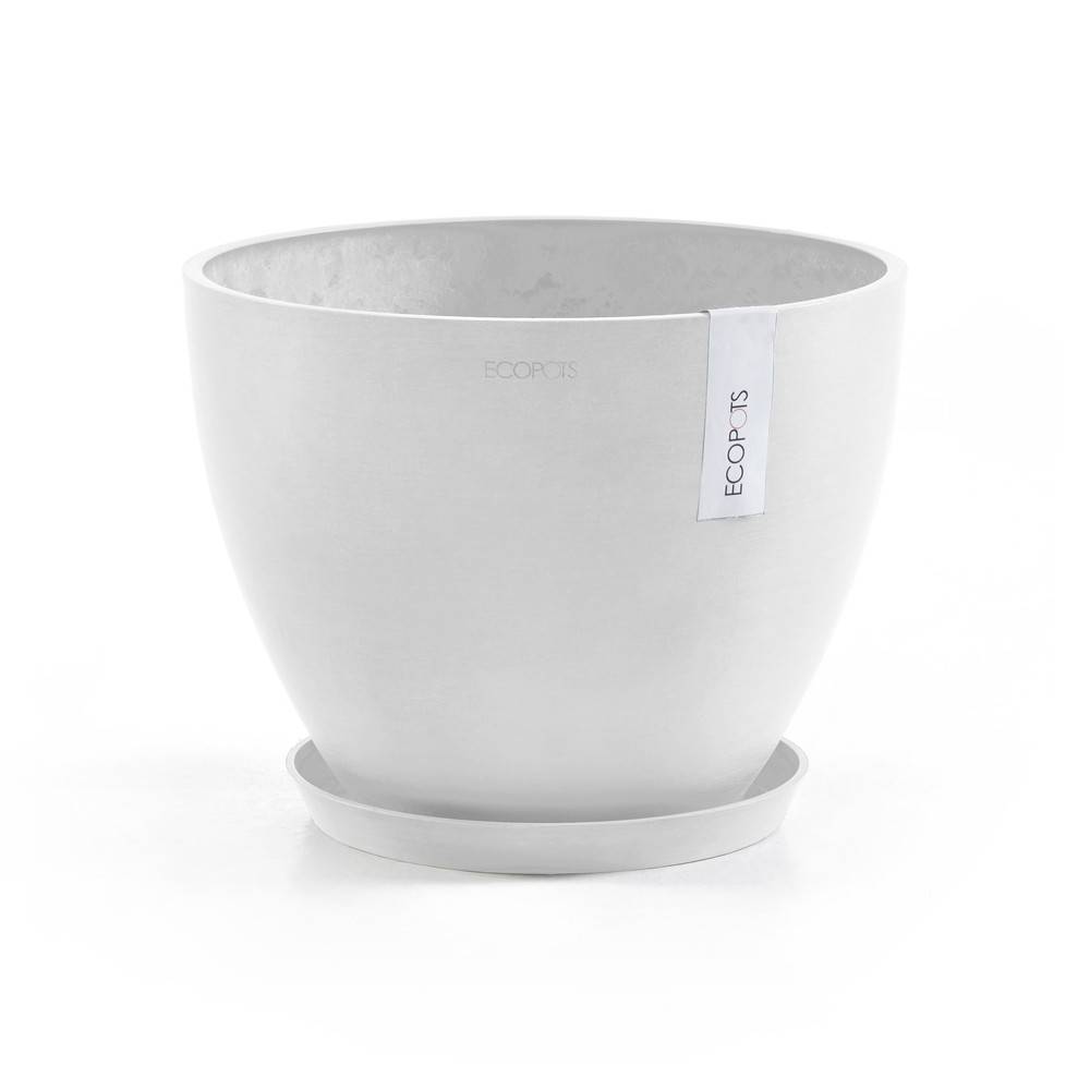 Ecopots - Pot Antwerp 30 Pure White ECOPOTS - Imagen 1