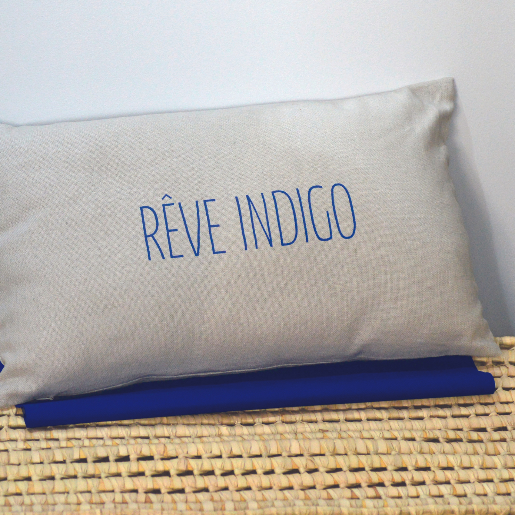 Home Maison - Coussin imprimé Indigo - HOME MAISON - Imagen 1