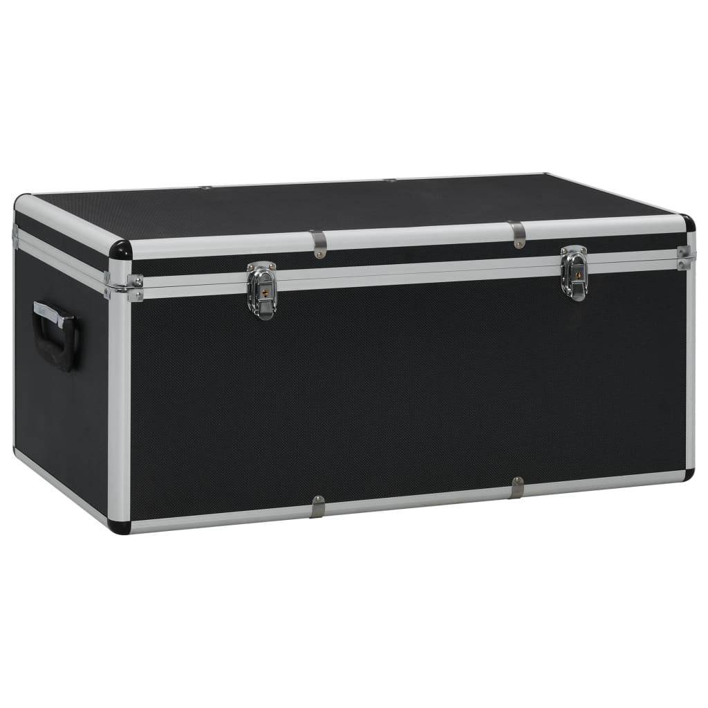 Helloshop26 - Boîtes de rangement 3 pièces aluminium noir - Imagen 4