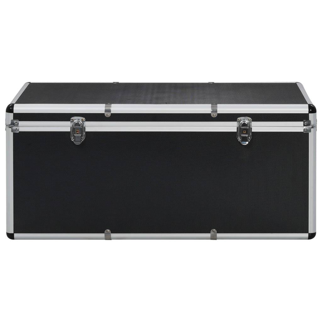 Helloshop26 - Boîtes de rangement 3 pièces aluminium noir - Imagen 5