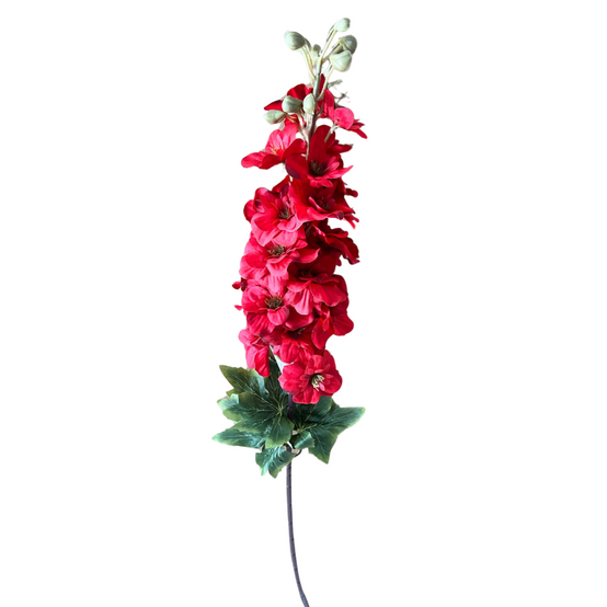 Delphinium Fleur Artificielle Rouge - Image 1
