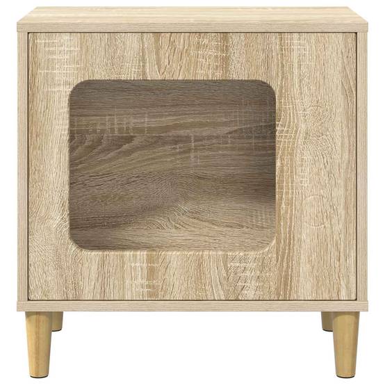 Maison pour chat bois d'ingénierie sonoma 51 x 30 x 52 cm - PANGIVO - Image 5