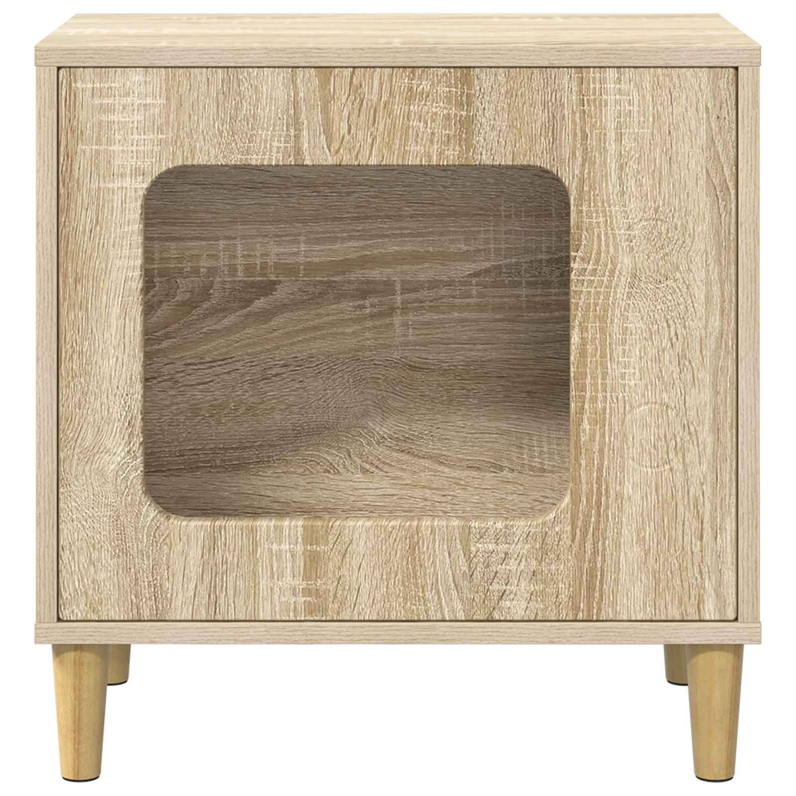 Maison pour chat bois d'ingénierie sonoma 51 x 30 x 52 cm - PANGIVO - Image 5