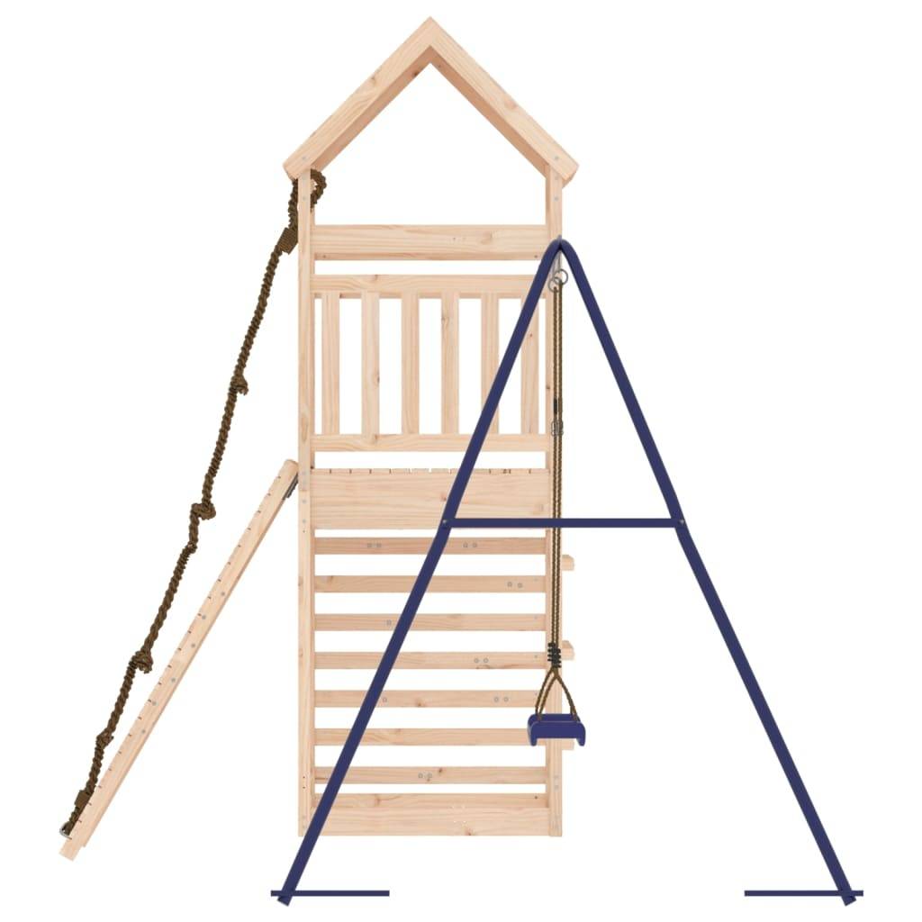 Helloshop26 - Aire de jeux d'extérieur escalade portiques robuste jeux jardin 245 x 257 x 264 cm bois de pin massif - Imagen 4