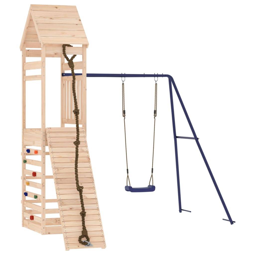 Helloshop26 - Aire de jeux d'extérieur escalade portiques robuste jeux jardin 245 x 257 x 264 cm bois de pin massif - Imagen 2