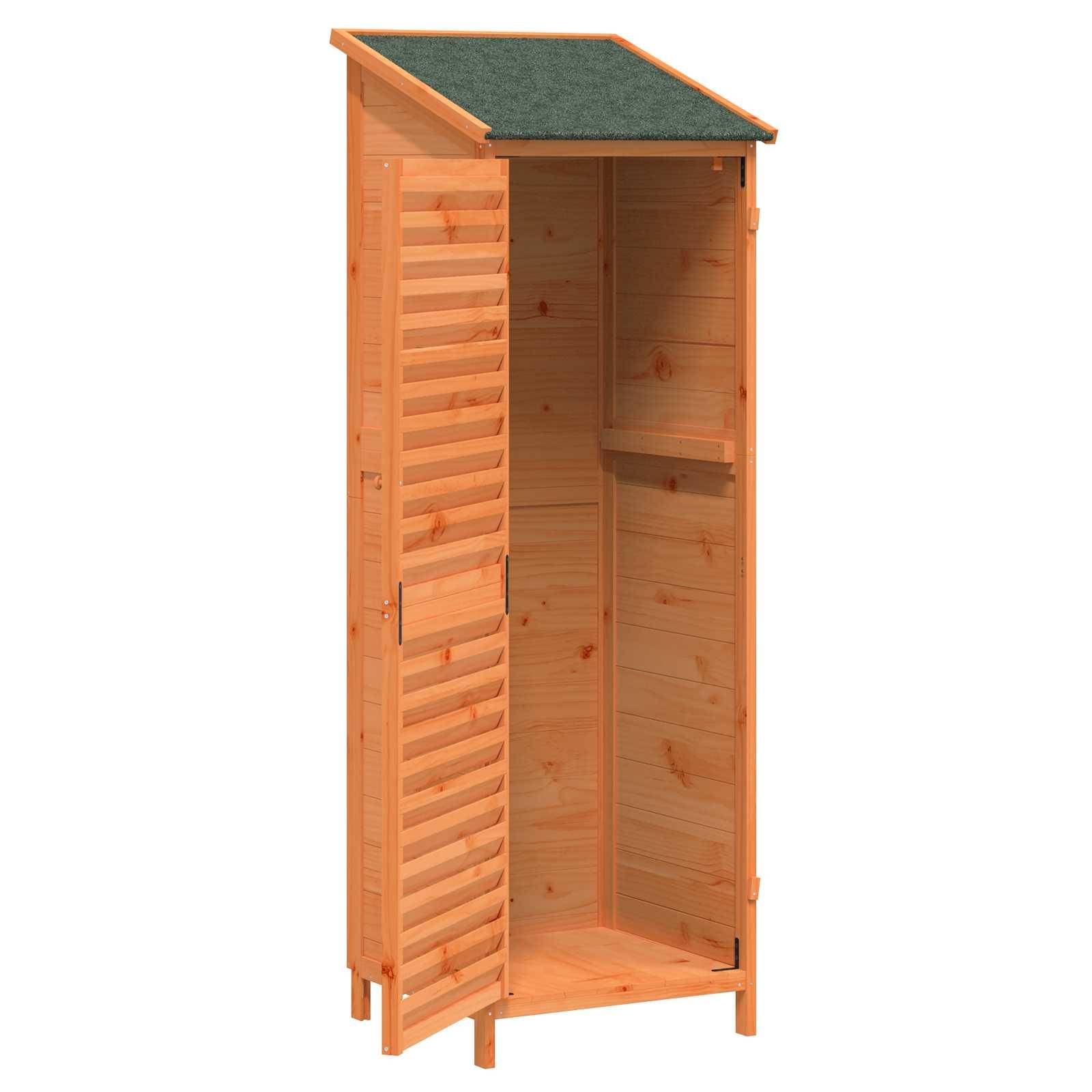 Vidaxl - Abri de jardin Marron 59,5 x 56 x 176,5 cm Bois de Sapin Massif vidaXL 42033463 - Image 5