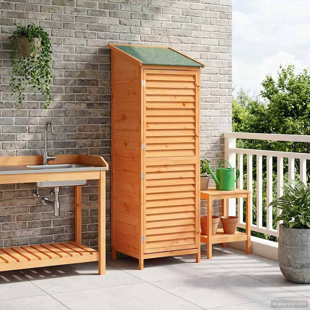 Vidaxl - Abri de jardin Marron 59,5 x 56 x 176,5 cm Bois de Sapin Massif vidaXL 42033463