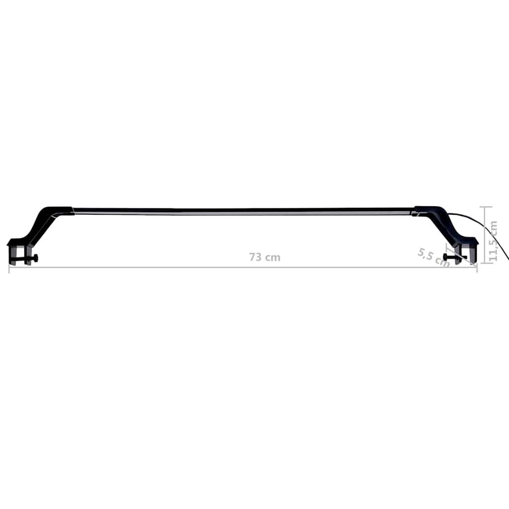 Lampe LED à Pinces pour Aquarium Design Fin Lumière Bleue et Blanche 75-90 cm - ComfortXL Outdoor Living - Image 10