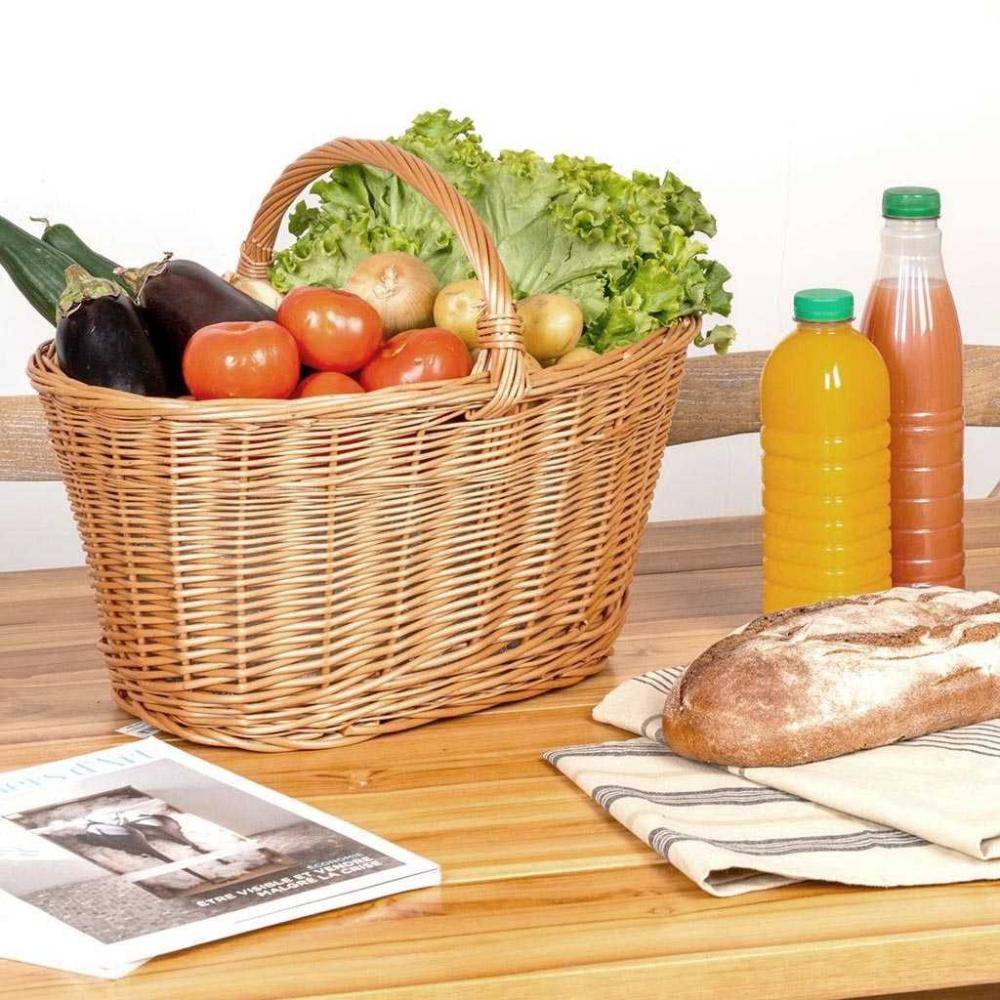 Panier crocane en osier buff - Jardiland