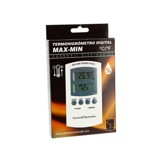 Thermo-Hygromètre digital MIN/MAX - Cornwall Electronics - Image 2