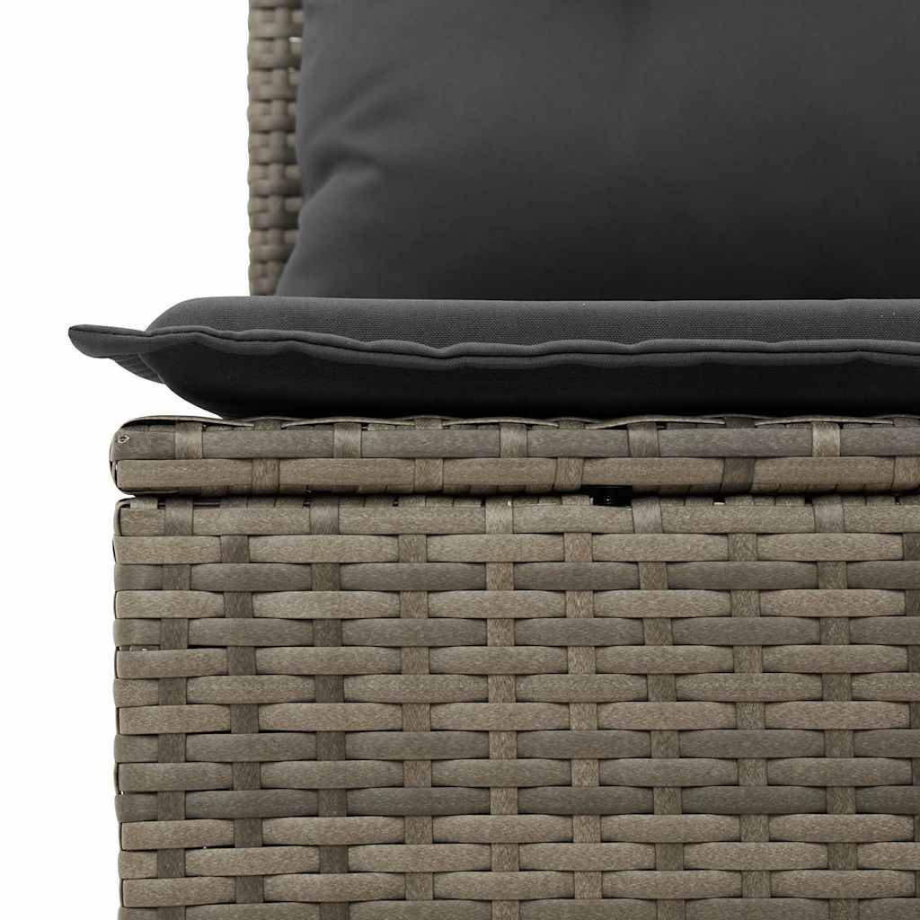 Canapé Jardin Inclinable Résine Tressée Détente Terrasse Gris – ComfortXL Outdoor Living - Image 8