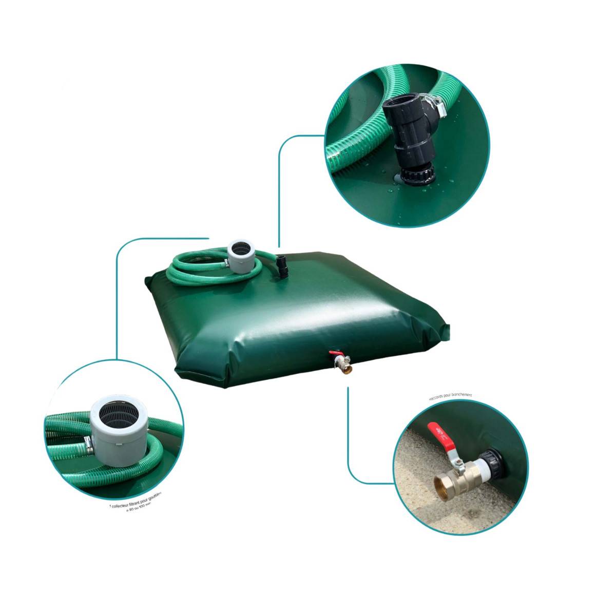 Aqualux - Kit citerne souple 500l 105804-1 Aqualux - Image 1