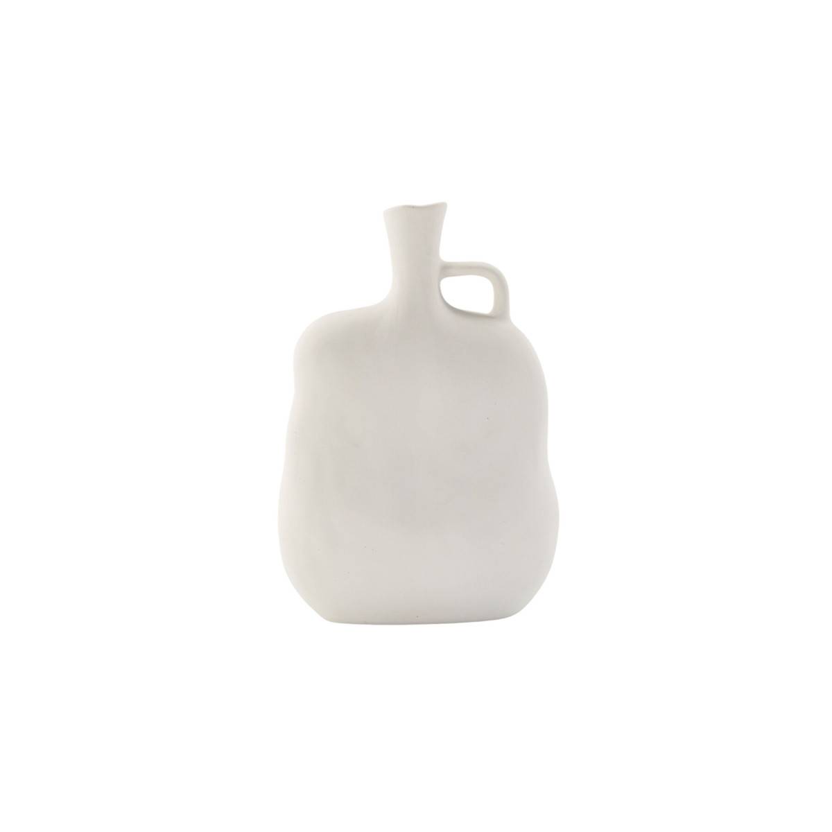 Vase Buste en Céramique "Conta" 25cm Blanc Cassé - Image 5